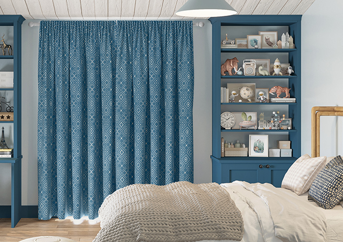 Newquay, Cerulean - Made to Measure Curtain - Image 7